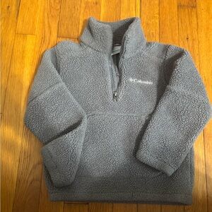 Columbia Gray Sherpa Fleece Jacket